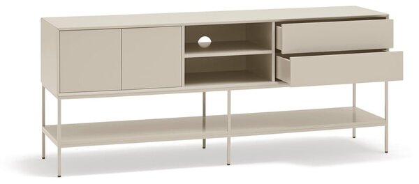 Krémový TV stolík 175x74x45 cm Platt – Teulat