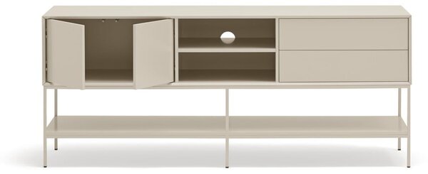 Krémový TV stolík 175x74x45 cm Platt – Teulat