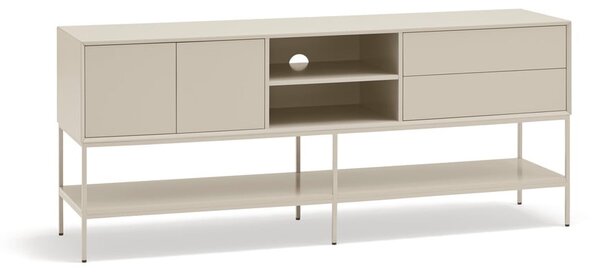 Krémový TV stolík 175x74x45 cm Platt – Teulat
