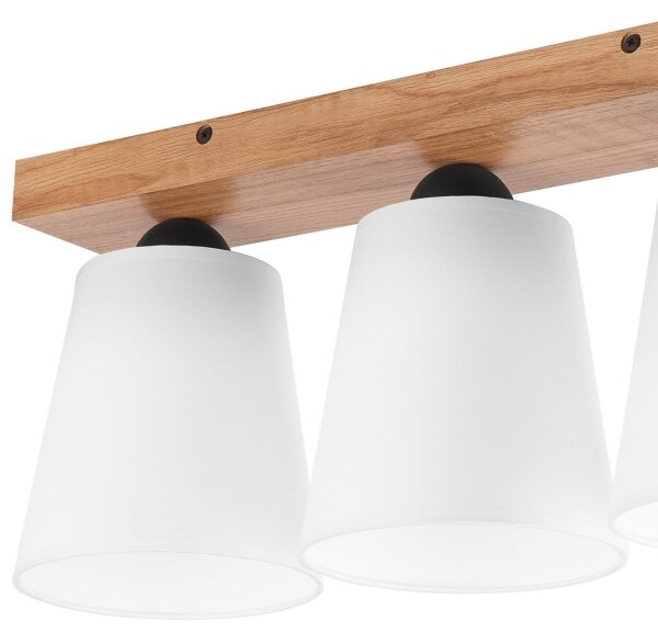 Prisadený luster LULA 3xE27/60W/230V dub