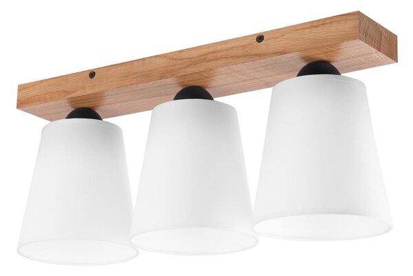Prisadený luster LULA 3xE27/60W/230V dub