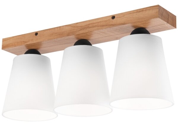 Prisadený luster LULA 3xE27/60W/230V dub