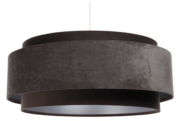 Luster na lanku DOBLO 1xE27/60W/230V pr. 60 cm hnedá/strieborná