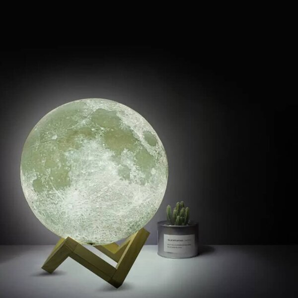 Nočná lampa v tvare Mesiac - Moonlamp RGB 15cm