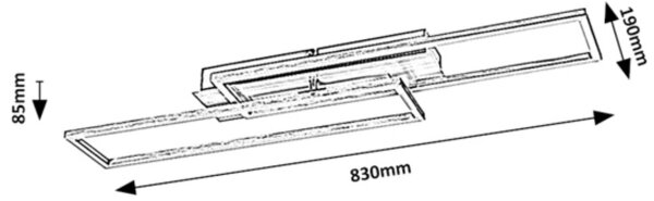 Rabalux 71012 - LED stmievateľné stropné svietidlo DEMETRIUS LED/40W/230V 4000K