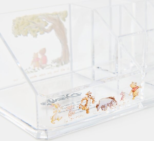 Sinsay - Transparentný organizér na kozmetiku s priehradkami Winnie The Pooh - clear