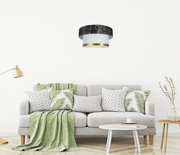 Luster na lanku RESSA 1xE27/60W/230V zelená