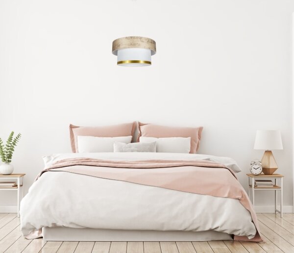 Luster na lanku RESSA 1xE27/60W/230V zlatá