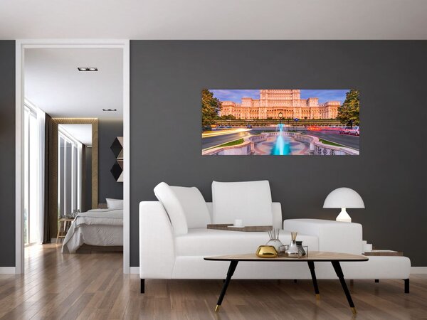 Obraz - Bukurešť, Rumunsko (120x50 cm)