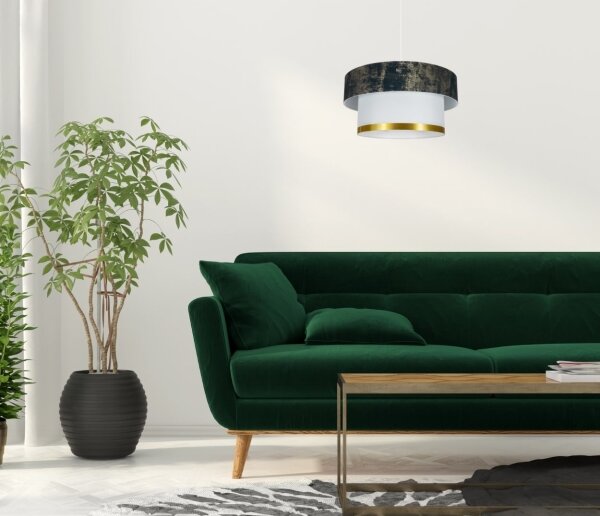 Luster na lanku RESSA 1xE27/60W/230V zelená