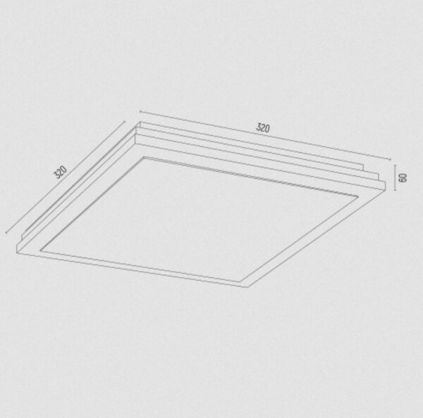 Argon 7146 - Stropné svietidlo CASERTA 2xE27/15W/230V 32x32 cm