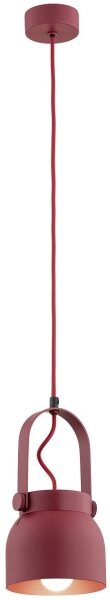 Argon 8292 - Luster na lanku LOGAN 1xE27/15W/230V pr. 14 cm červená