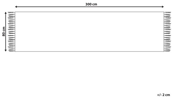 Kelímový koberec viacfarebný vlnený 80 x 300 cm ručne tkaný rustikálny orientálny dizajn
