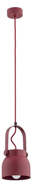 Argon 8292 - Luster na lanku LOGAN 1xE27/15W/230V pr. 14 cm červená