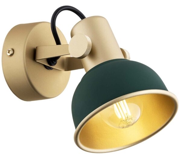 Argon 8247 - Bodové svietidlo LENORA 1xE14/7W/230V zlatá/zelená