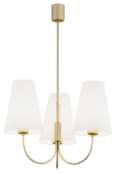 Argon 6267 - Luster na tyči SAFIANO 3xE27/15W/230V zlatá