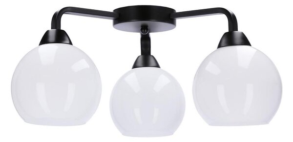 Prisadený luster CALDERA 3xE27/60W/230V čierna