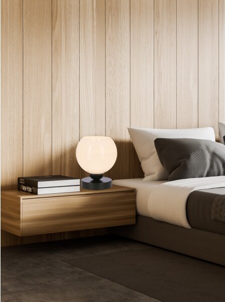 Stolná lampa CALDERA 1xE27/60W/230V čierna