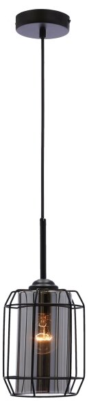 Luster na lanku JONERA 1xE27/40W/230V čierna
