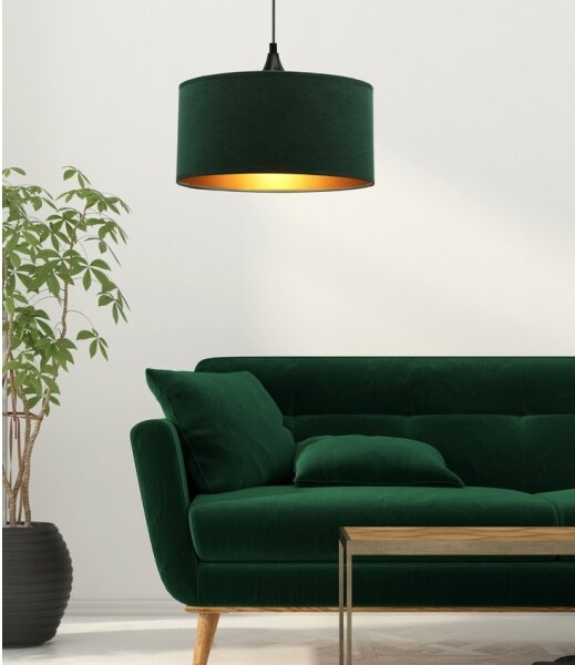 Luster na lanku MALOTO 1xE27/60W/230V zelená