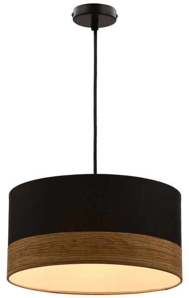 Luster na lanku PORTO 1xE27/60W/230V čierna/hnedá