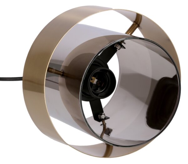 Luster na lanku SPIEGA 3xE27/60W/230V zlatá/čierna