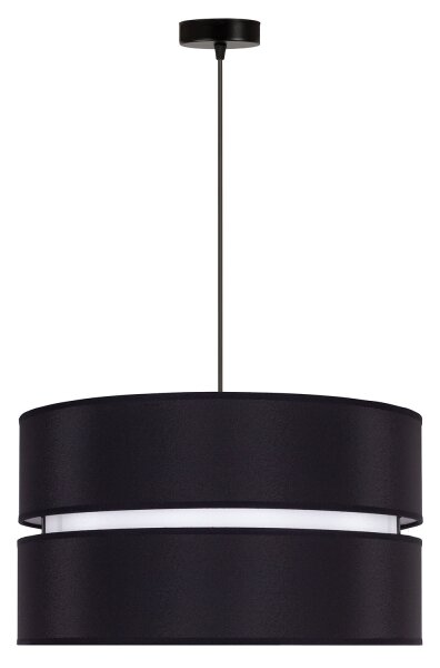 Duolla - Luster na lanku DUO 1xE27/15W/230V pr. 40 cm čierna/biela