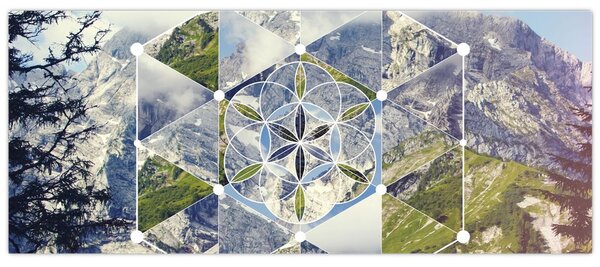 Obraz - Geometrický obrazec (120x50 cm)