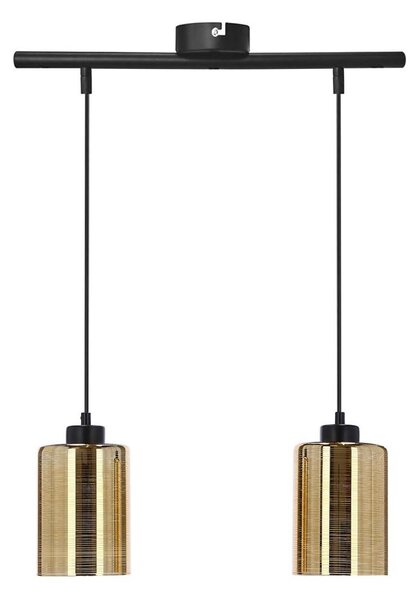 Luster na lanku COX 2xE27/60W/230V zlatá