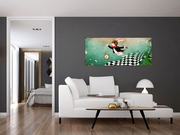 Obraz - Fantasy zajačik (120x50 cm)