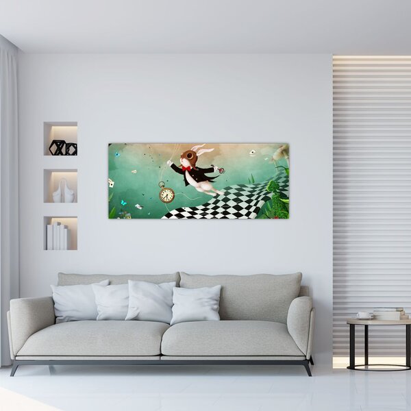 Obraz - Fantasy zajačik (120x50 cm)