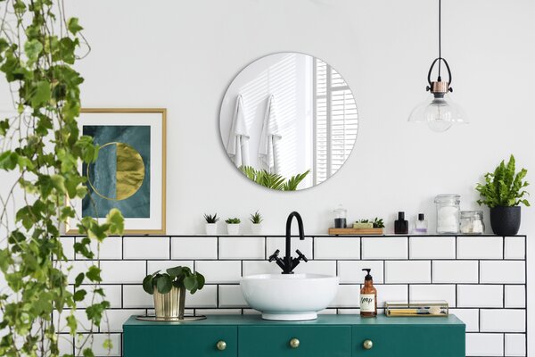 Zrkadlomat.sk Okrúhle moderné zrkadlo bez rámu Okrúhle moderné zrkadlo bez rámu fi 40 cm lo-fi40-00000000