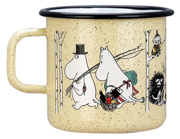 Muurla Hrnček Moomin Campers 0,8l, smalt / béžový