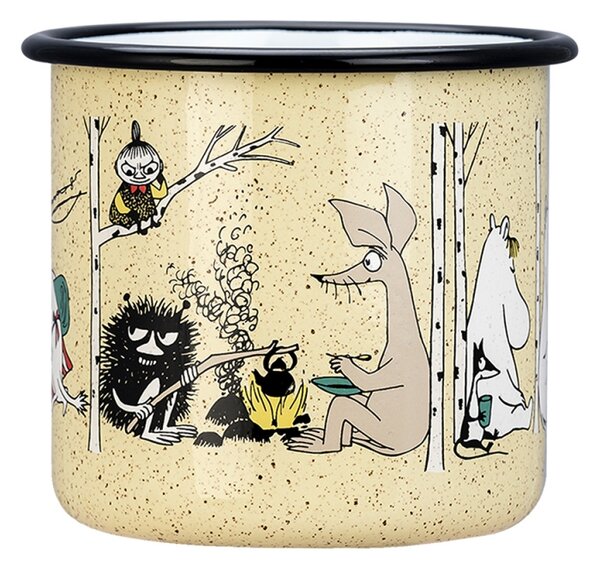Muurla Hrnček Moomin Campers 0,8l, smalt / béžový