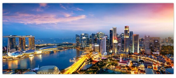 Obraz - Singapur, Ázia (120x50 cm)