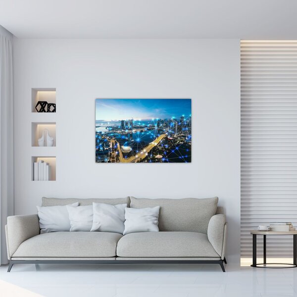 Obraz - Mestská sieť (90x60 cm)