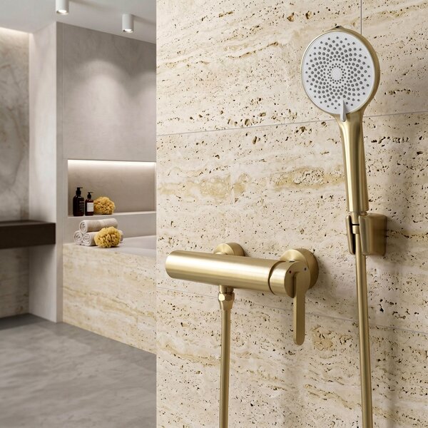 Sprchová hadica proti skrúteniu Rea Brush Gold 150 cm