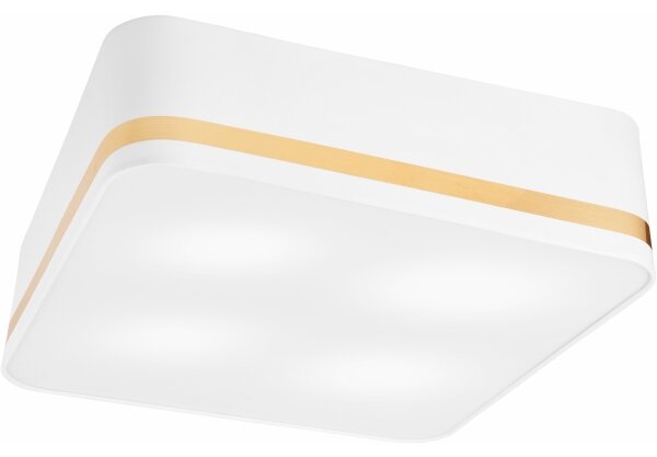 Stropné svietidlo SIRJA SQUARE 4xE27/60W/230V 45x45 cm biela