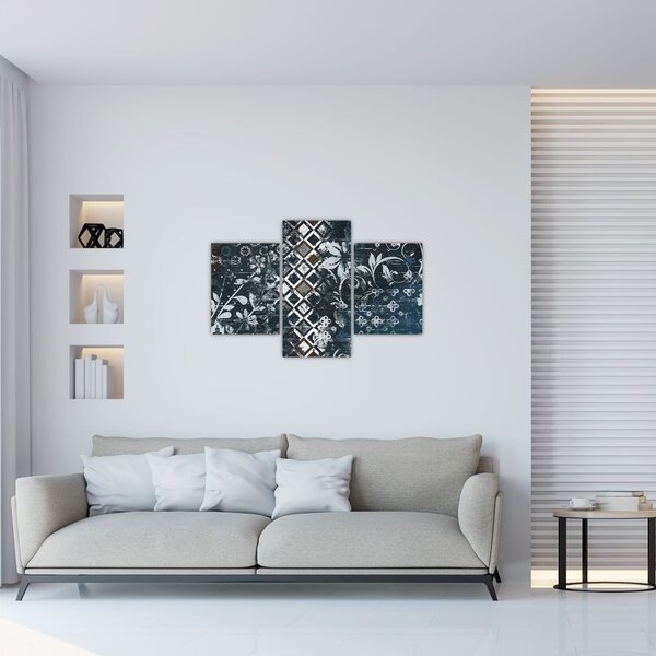 Obraz s kvetinovým dekorom (90x60 cm)
