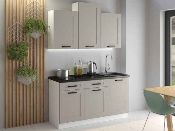 NovýNábytok.sk Potravinová kuchynská skriňa Lucid 60 LO 210 2F (claygrey + biela). Vlastná spoľahlivá doprava až k Vám domov. 1045465