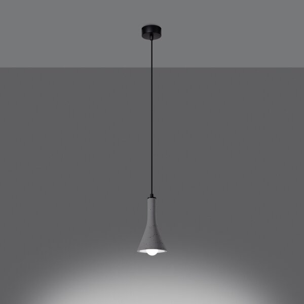 Sollux SL.1223 - Luster na lanku REA 1xE14/12W/230V betón
