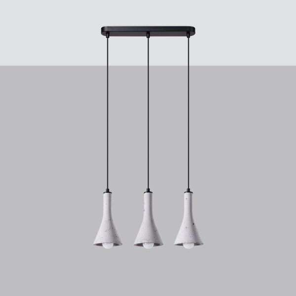 Sollux SL.1225 - Luster na lanku REA 3xE14/12W/230V betón