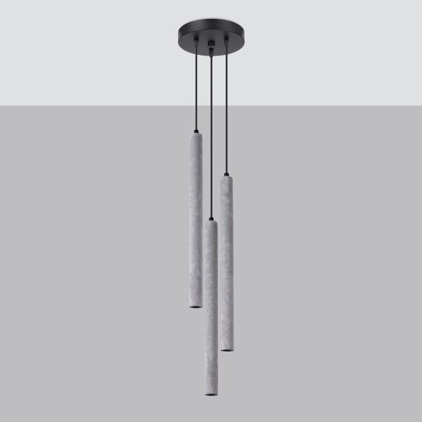 Sollux SL.1273 - Luster na lanku PASTELO 3xG9/8W/230V betón
