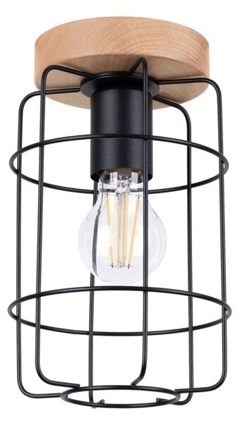 Sollux SL.1262 - Stropné svietidlo GOTTO 1xE27/15W/230V čierna