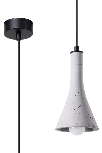 Sollux SL.1223 - Luster na lanku REA 1xE14/12W/230V betón