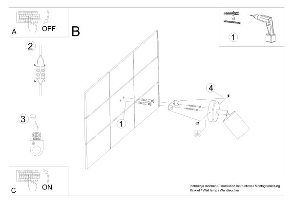Sollux SL.1285 - Nástenné bodové svietidlo VERDO 1xGU10/10W/230V biela