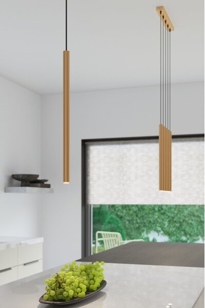Sollux SL.1171 - Luster na lanku PASTELO 3xG9/8W/230V zlatá