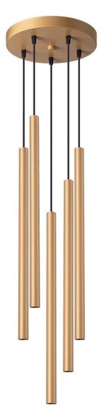 Sollux SL.1174 - Luster na lanku PASTELO 5xG9/8W/230V zlatá