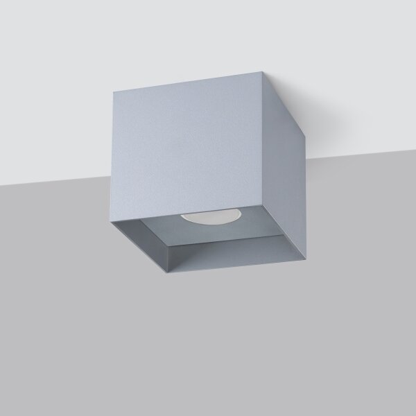 Sollux SL.1278 - Bodové svietidlo HATI 1xGU10/10W/230V šedá