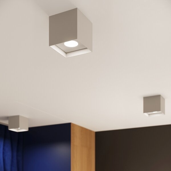Sollux SL.1278 - Bodové svietidlo HATI 1xGU10/10W/230V šedá